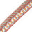 Scalamandre Safari Piping With Tape Rose/Blue Trim PL44560413