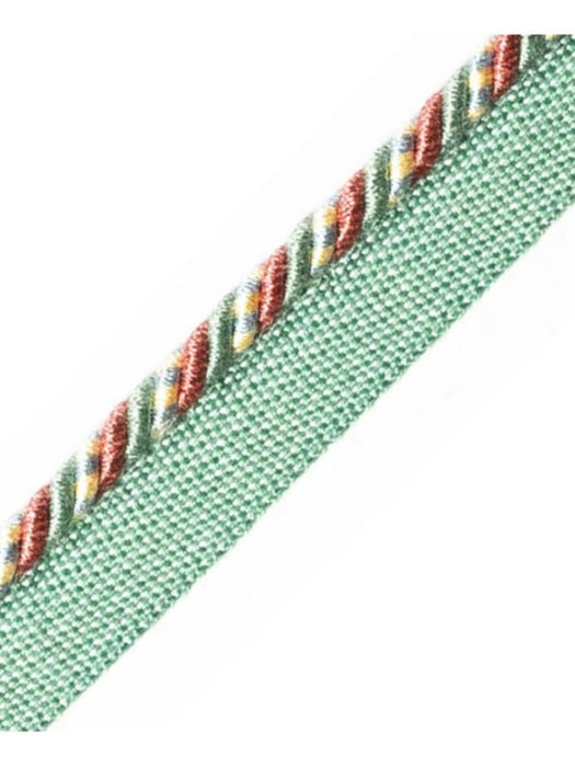 Scalamandre Safari Cord With Tape C Rose/Blue Trim Sample PL44660413