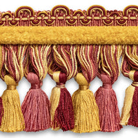 Scalamandre Safari Tassel Fringe Chenille Claret/Rose Trim PL44240414