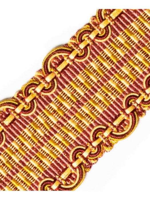 Scalamandre Safari Braid Claret/Rose Trim Sample PL44410414