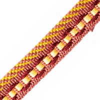 Scalamandre Safari Piping With Tape Claret/Rose Trim PL44560414