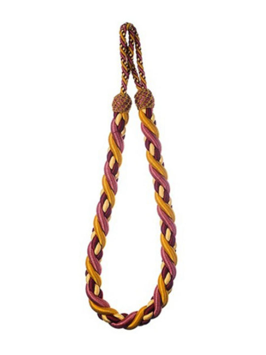 Scalamandre Safari Rope Tieback Claret/Rose Trim Sample PL44730414