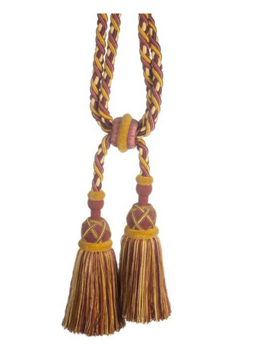 Scalamandre Safari Cut Fringe Tieback A Claret/Rose Trim PL44770414