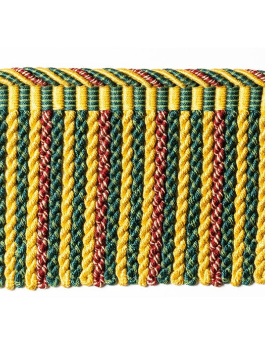 Scalamandre Safari Bullion Fringe A Hunter/Bordeaux Trim Sample PL44120415