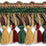 Scalamandre Safari Tassel Fringe Chenille Hunter/Bordeaux Trim PL44240415