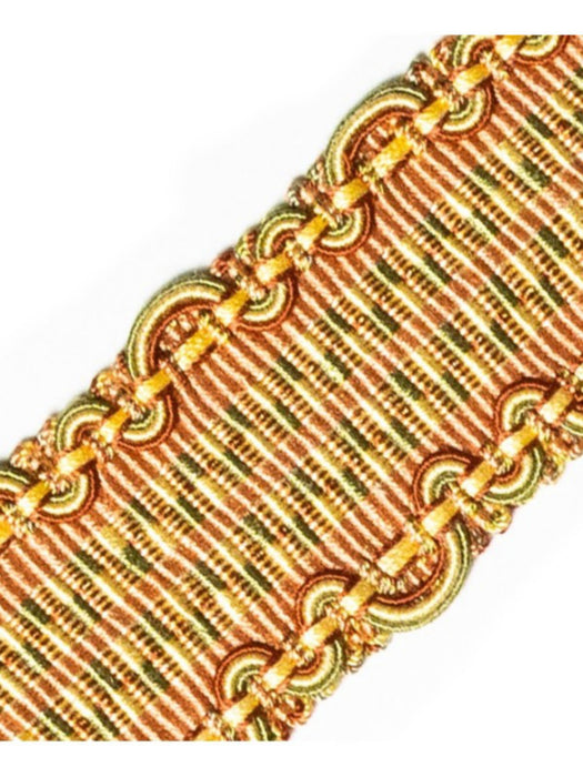 Scalamandre Safari Braid Hunter/Bordeaux Trim Sample PL44410415