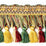Scalamandre Safari Tassel Fringe Hunter/Bordeaux Trim PL44440415