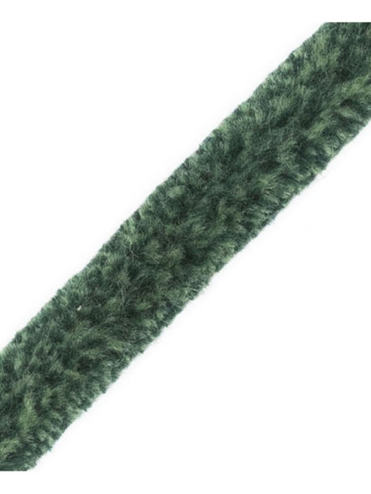 Scalamandre Safari Tweeded Chenille B Hunter/Bordeaux Trim Sample PL44500415