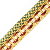 Scalamandre Safari Piping With Tape Hunter/Bordeaux Trim PL44560415