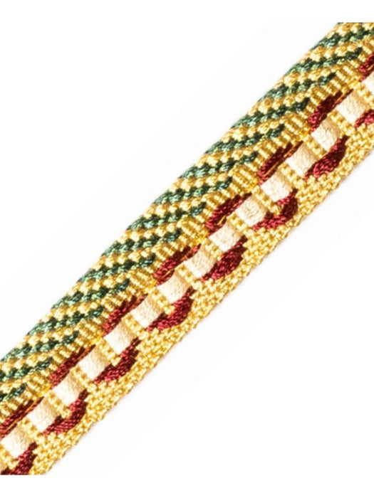 Scalamandre Safari Piping With Tape Hunter/Bordeaux Trim PL44560415