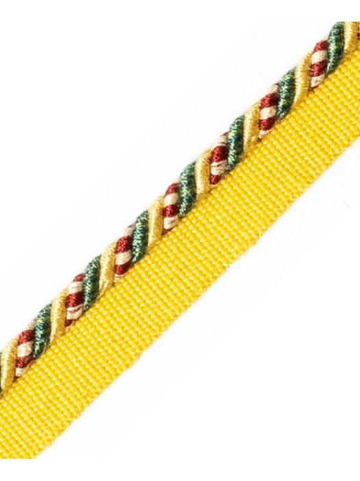 Scalamandre Safari Cord With Tape C Hunter/Bordeaux Trim PL44660415