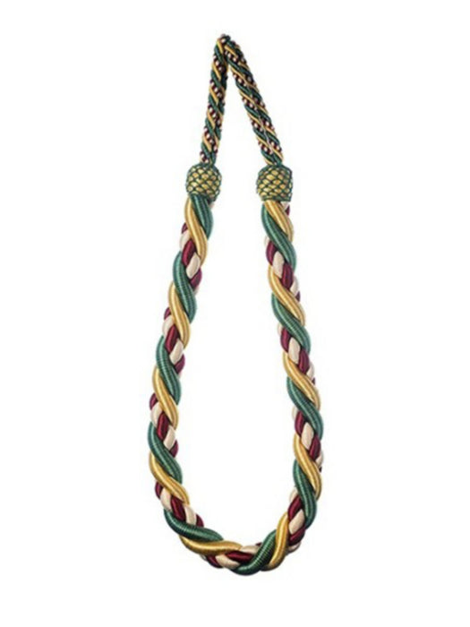 Scalamandre Safari Rope Tieback Hunter/Bordeaux Trim PL44730415