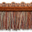 Scalamandre Safari Fringe With Chenille Slate/Clay Trim PL44230416