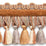 Scalamandre Safari Tassel Fringe Chenille Slate/Clay Trim PL44240416