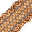 Scalamandre Safari Braid Slate/Clay Trim PL44410416