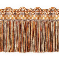 Scalamandre Safari Cut Fringe Slate/Clay Trim PL44430416