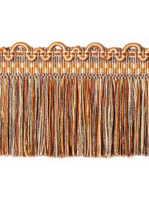 Scalamandre Safari Cut Fringe Slate/Clay Trim PL44430416