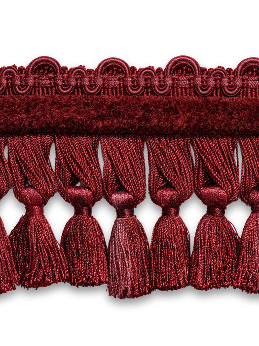 Scalamandre Safari Tassel Fringe Chenille Garnet Trim PL44240417