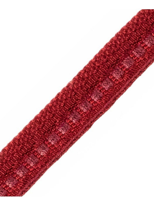 Scalamandre Safari Piping With Tape Garnet Trim Sample PL44560417