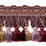 Scalamandre Safari Tassel Fringe Amthy/Burg/Multi Trim PL44440418