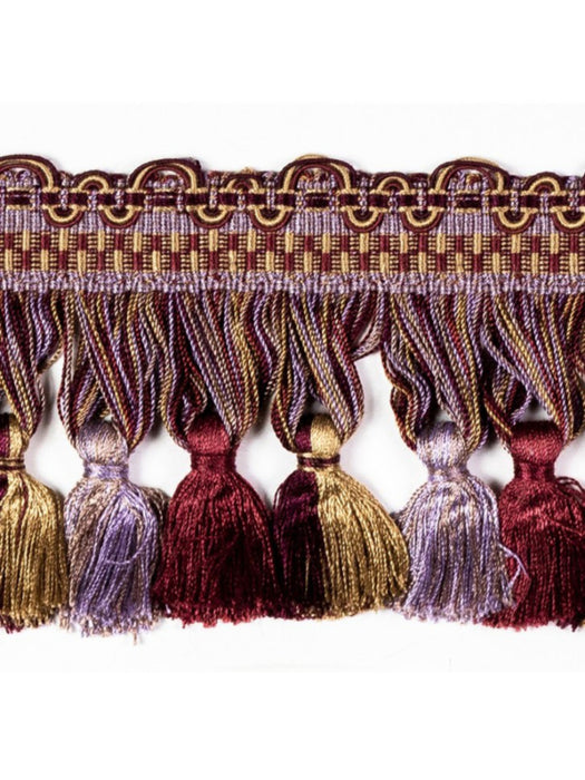 Scalamandre Safari Tassel Fringe Amthy/Burg/Multi Trim PL44440418