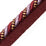 Scalamandre Safari Cord With Tape B Amthy/Burg/Multi Trim PL44640418