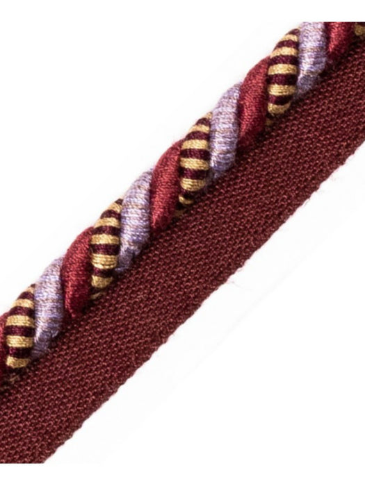 Scalamandre Safari Cord With Tape B Amthy/Burg/Multi Trim PL44640418
