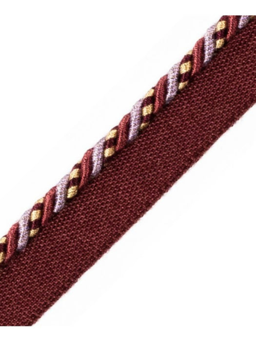 Scalamandre Safari Cord With Tape C Amthy/Burg/Multi Trim PL44660418