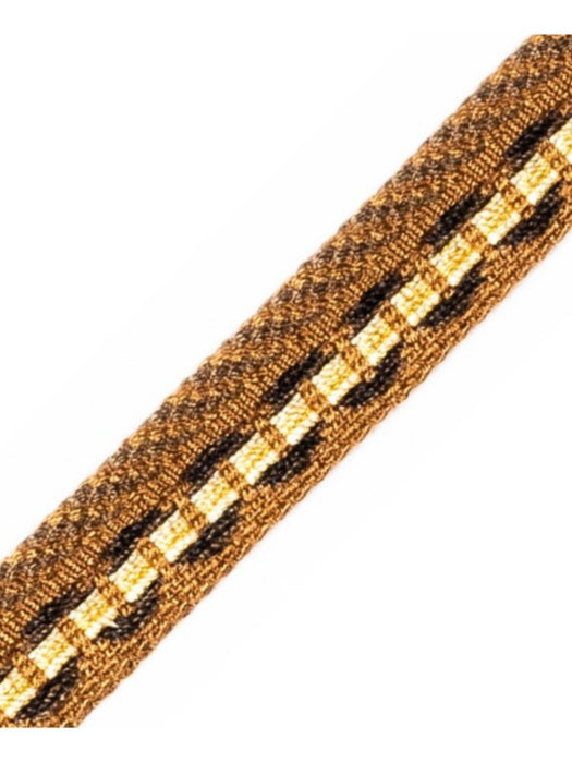Scalamandre Safari Piping With Tape Bronze Trim Sample PL44560419
