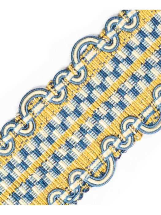 Scalamandre Safari Braid Royal Blue / Gold Trim PL44410420
