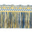 Scalamandre Safari Cut Fringe Royal Blue / Gold Trim PL44430420
