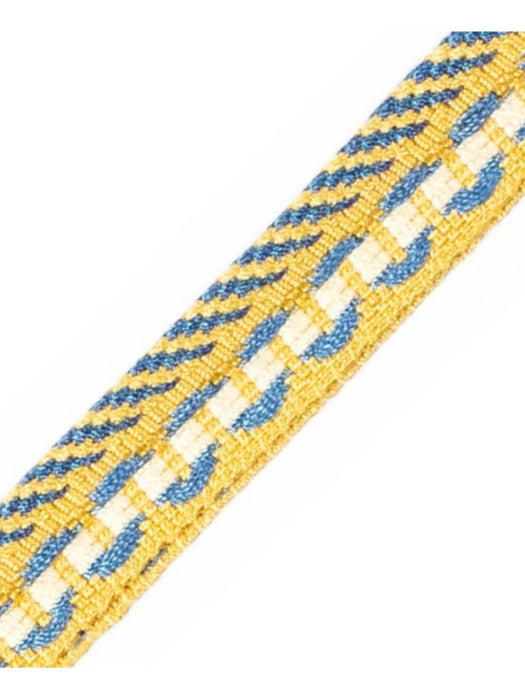 Scalamandre Safari Piping With Tape Royal Blue / Gold Trim PL44560420
