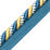 Scalamandre Safari Cord With Tape B Royal Blue / Gold Trim PL44640420