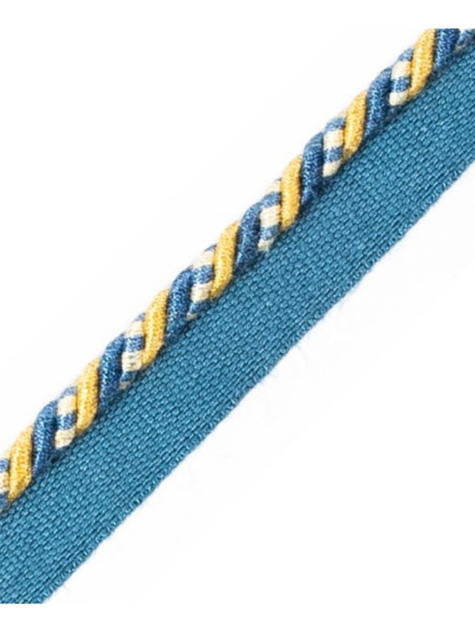 Scalamandre Safari Cord With Tape C Royal Blue / Gold Trim PL44660420
