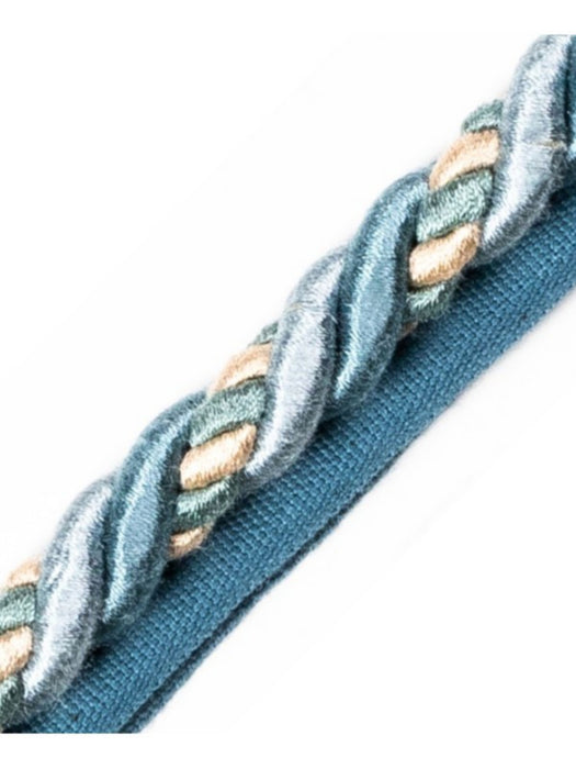 Scalamandre Safari Cord With Tape A Teal Trim Sample PL44590421