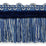 Scalamandre Safari Fringe With Chenille Sapphire Trim PL44230422