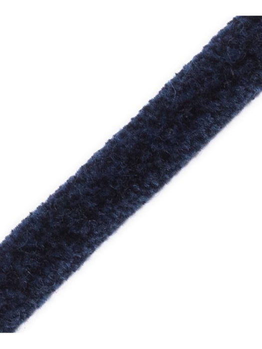 Scalamandre Safari Tweeded Chenille B Sapphire Trim Sample PL44500422