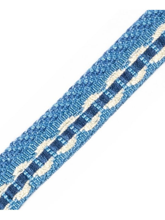 Scalamandre Safari Piping With Tape Sapphire Trim Sample PL44560422