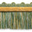 Scalamandre Safari Fringe With Chenille Seafoam/Gold Trim PL44230424