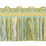 Scalamandre Safari Cut Fringe Seafoam/Gold Trim PL44430424