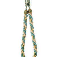Scalamandre Safari Rope Tieback Seafoam/Gold Trim PL44730424