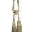 Scalamandre Safari Cut Fringe Tieback A Seafoam/Gold Trim PL44770424