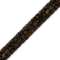 Scalamandre Safari Tweeded Chenille B Black/Gold Trim PL44500426