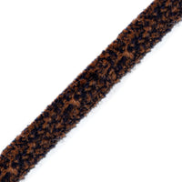 Scalamandre Safari Tweeded Chenille B Plum/Gold Trim PL44500428