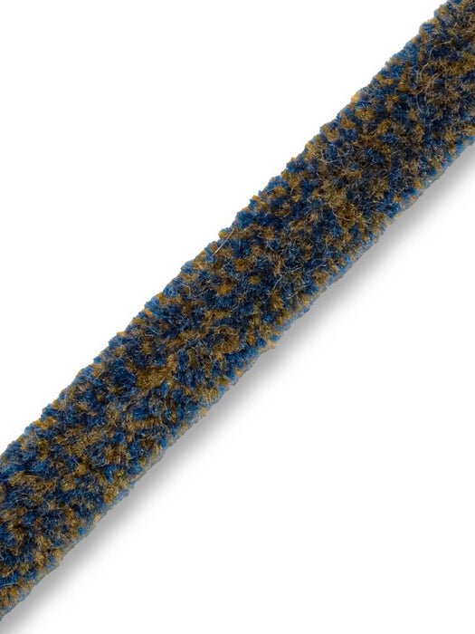Scalamandre Safari Tweeded Chenille A Royal/Sage Trim Sample PL44490436