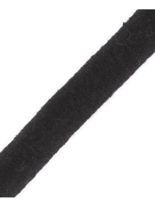 Scalamandre Safari Tweeded Chenille B Noir Trim Sample PL44500437