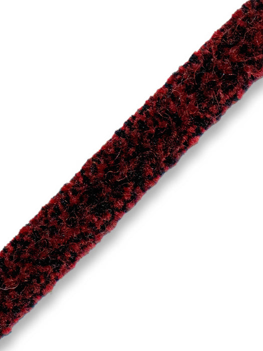 Scalamandre Safari Tweeded Chenille A Russet/Black Trim Sample PL44490440
