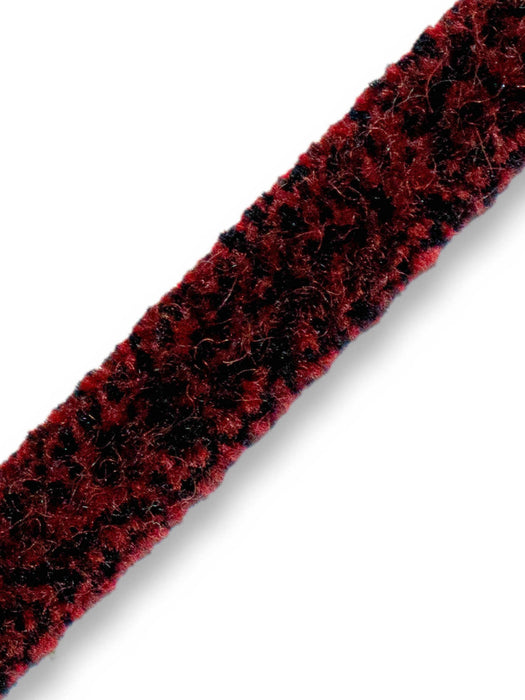 Scalamandre Safari Tweeded Chenille B Russet/Black Trim Sample PL44500440