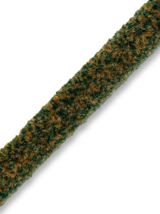 Scalamandre Safari Tweeded Chenille A Sage/Gold Trim Sample PL44490444