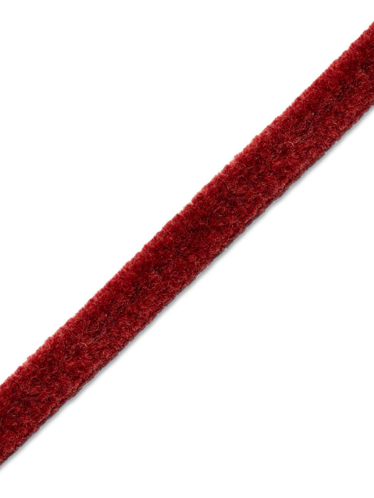 Scalamandre Safari Tweeded Chenille B Dark Coral Trim Sample PL44500457
